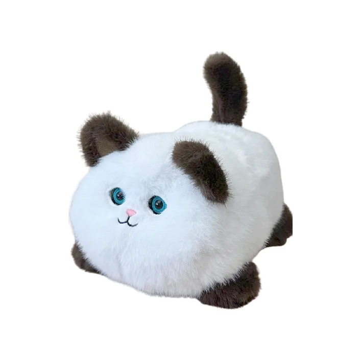 Інтерактивна м'яка іграшка Smart Blinking Cat біло-коричнева, AiDA (54098)