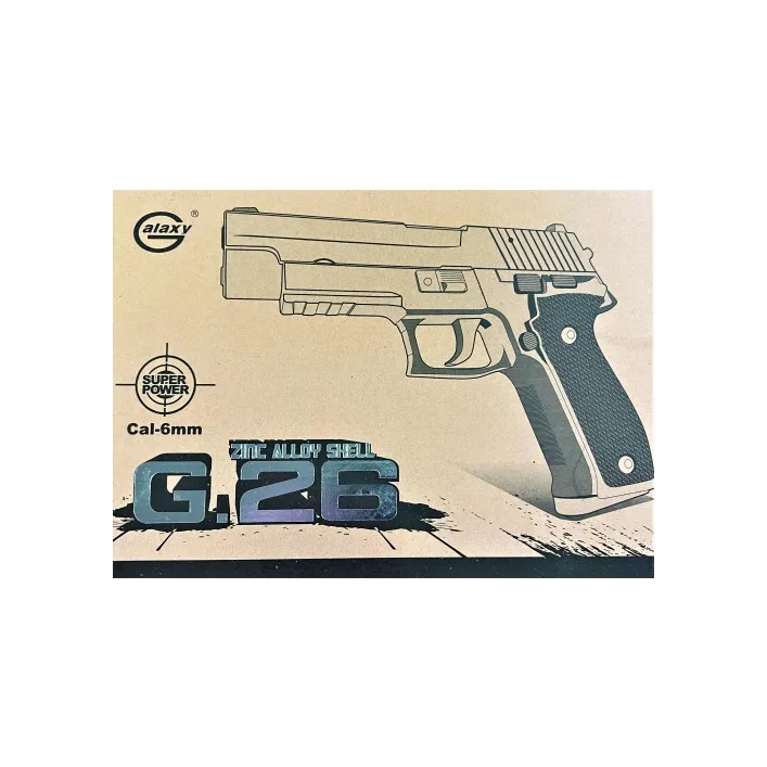 Іграшковий пістолет на кульках "Sig Sauer 226" Galaxy G26 Метал, чорний