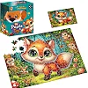 Пазлы с мягкой игрушкой "De.tail. Лисенок" 260 деталей