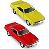 Автомодель - CHEVROLET CAMARO Z28 1968 (красный, желтый) TECHNODRIVE (Маш0384)