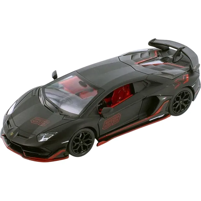 Машина металлическая "АВТОПРОМ" 68269A(MB) 1:24 Lamborghini Aventador SVJ, батарейка, свет, звук, открывающаяся дверь, кор. 24,5*12см (Маш5275)