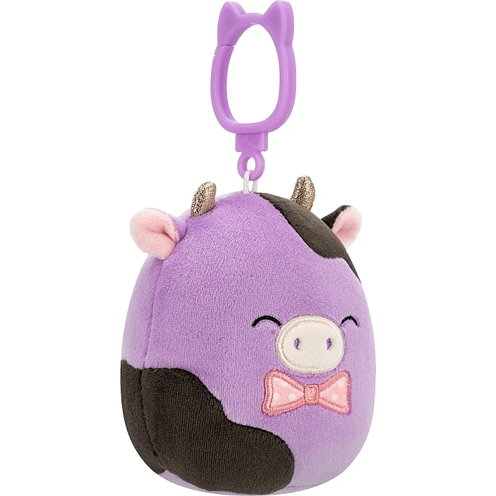 Мягкая игрушка на клипсе Squishmallows – Коровка Алекси