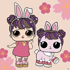 Картина по номерах "L.O.L. Surprise! Chinese New Year Doll & Pet" 40х40 см
