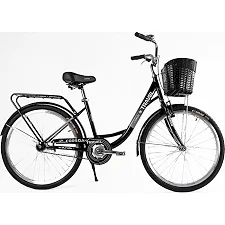 Велосипед городской Corso «TRAVEL» 26'' TL-26207 + КОРЗИНА