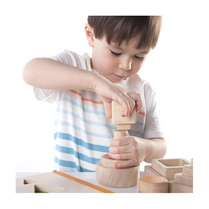 Деревянный сортер Guidecraft Manipulatives Фигуры и размеры (G6737)