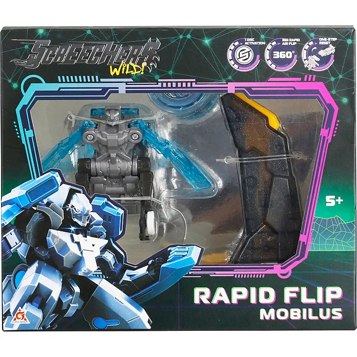 Игровой набор EU686102B SCREECHERS WILD! S5 L0.5 МОБИЛУС (запускник, машинка-трансформер) (Хло6295)