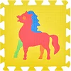 Дитячий килимок Мозаїка "Тварини" M 0376-1, 10 деталей, EVA, 30х30 см