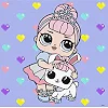 Набір для розпису по номерах для дітей "L.O.L. Surprise! TroopSurprise Crystal Queen With Crystal Bunny" 40х40 см IDEYKA (Нас8324)