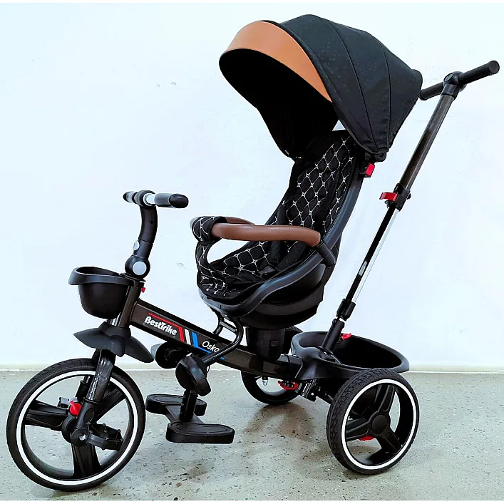 Велосипед 6390 &ndash; 24-115 BestTrike "Oscar" (1) ПОВОРОТНОЕ СИДЕНИЕ, РУЛЬ СОСТАВЛЯЕТСЯ, КОЛЕСА С ПРОГУЛИТЕЛЬНЫМ PU, КОРЗИНА, ТЕЛЕСКОПИЧЕСКАЯ РУЧКА