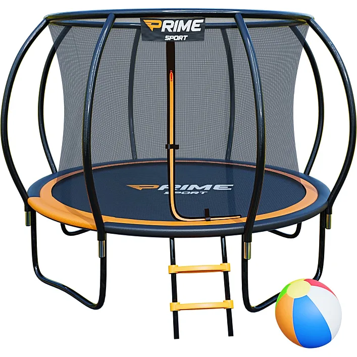 Батут PRIME SPORT INSIDE TITANPRO с внутренней сеткой 10 футов оранжевый