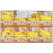 Игра антистресс C 70662 (40) ЦЕНА ЗА 24 ШТУКИ В БЛОКЕ, "Картофель фри", зелень, в коробке