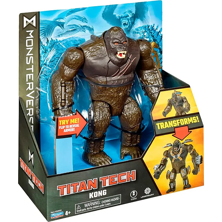 Фигурка Godzilla vs. Kong серии «Titan Tech» – Конг (20 cm)