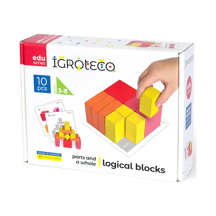 Деревянная игра-логика "Части и целое" 900460 IGROTECO (Дер0460)