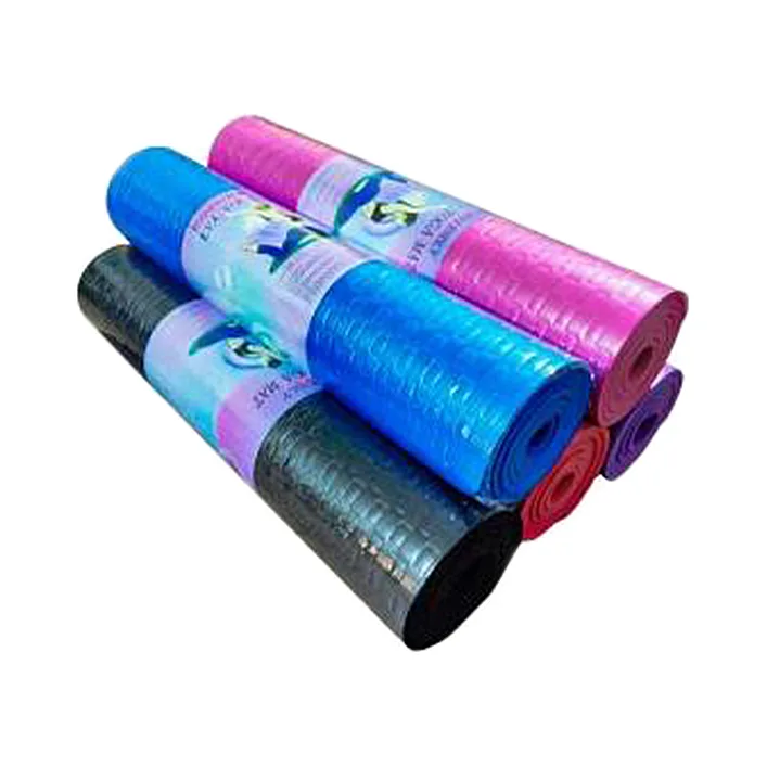 Коврик для йоги/фитнеса YM-0003 EVA 7мм 173*61см 4 цвета. в шарик (Нас0037)