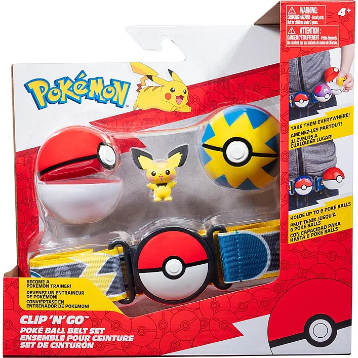 Игровой набор Pokemon W15 - Пояс с покеболами Пичу