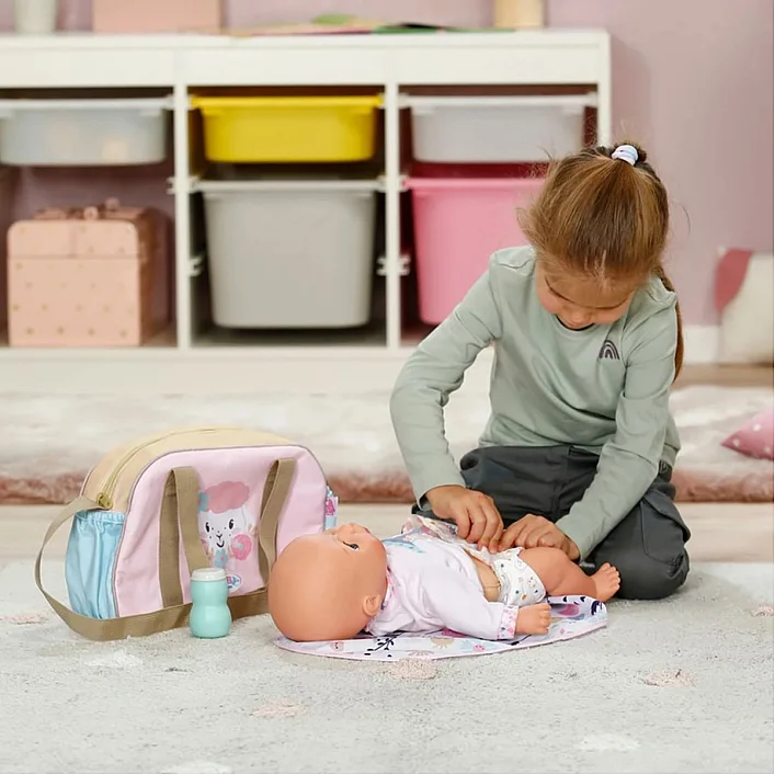 Сумка для ляльки BABY BORN – КВІТКОВИЙ НАСТРІЙ (з аксес.)