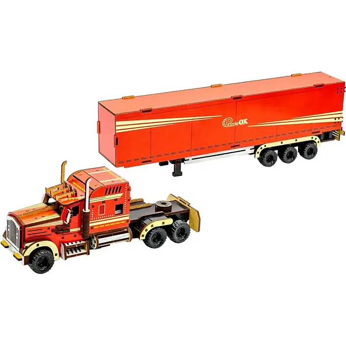 Деревянный 3D конструктор "Wood Truck" Puz-00952 PuzzleOk (Дер6369)