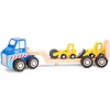 Игрушечный Автовоз с 2 строительными машинами, New Classic Toys (19614)