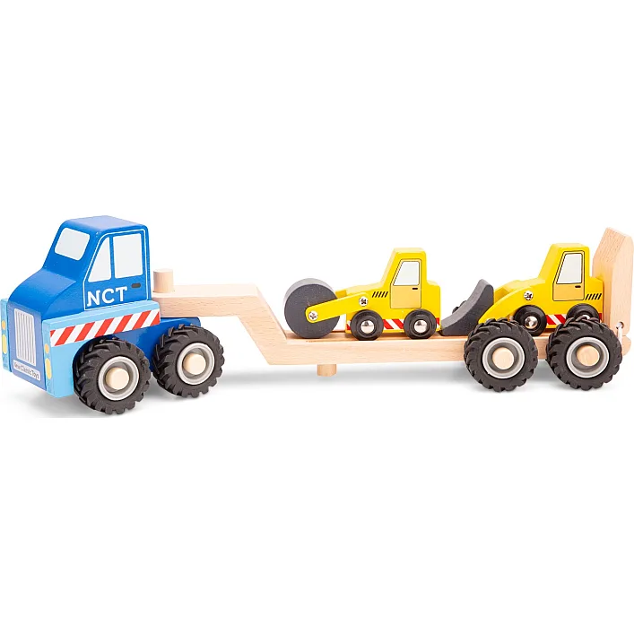 Игрушечный Автовоз с 2 строительными машинами, New Classic Toys (19614)