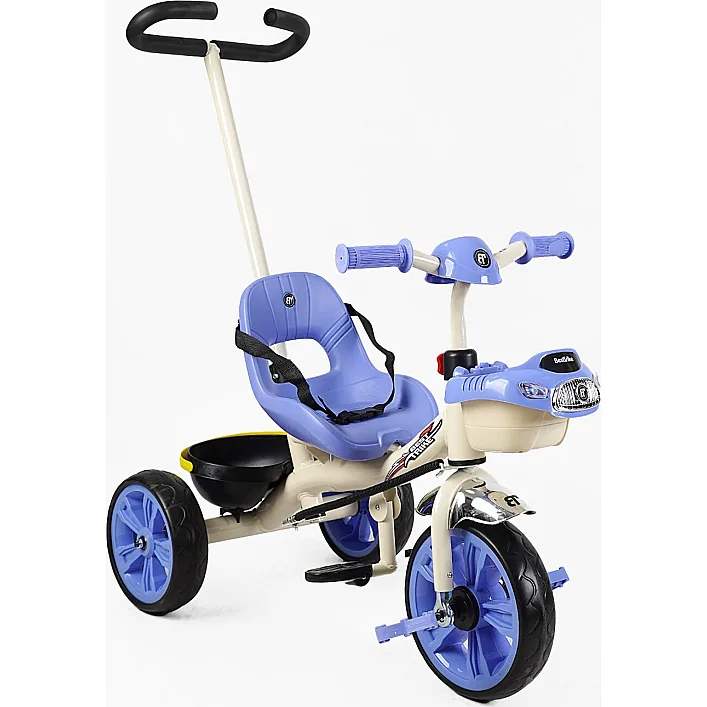 Велосипед 3-х колесный BS-70362 "Best Trike" (1) колеса EVA переднее 10', заднее 8', стальная рама, УКР. ВЗУЧИВАНИЕ, родительская ручка, в коробке