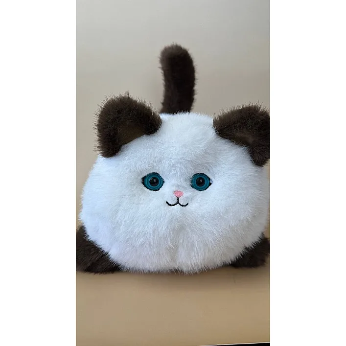 Інтерактивна м'яка іграшка Smart Blinking Cat біло-коричнева, AiDA (54098)