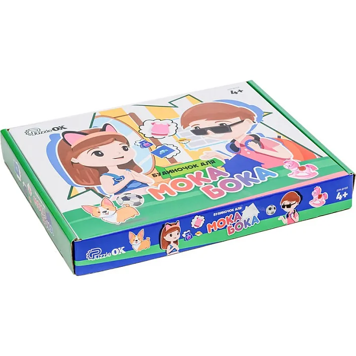 Деревянная игра с наклейками Домик для Мока Бока 6 ст., 103 дет. Puz-88892 PuzzleOK (Дер9892)