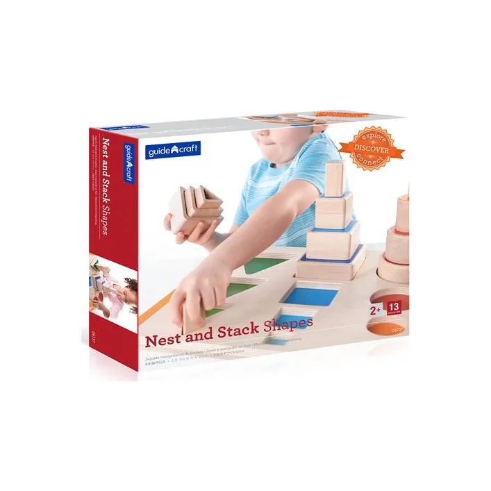 Деревянный сортер Guidecraft Manipulatives Фигуры и размеры (G6737)