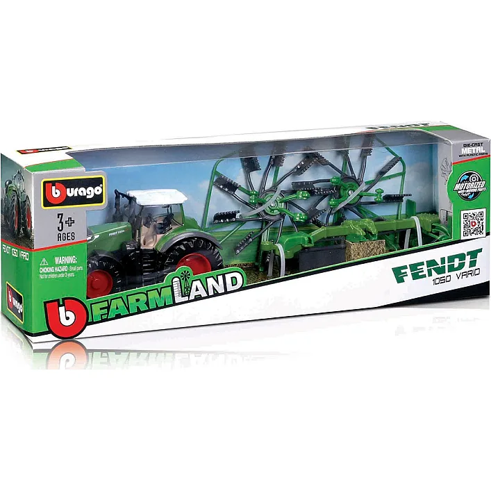 Модель - Трактор Fendt 1050 Vario c роторными валковыми граблями