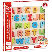Деревянный пазл Hape Английский алфавит (E1551)
