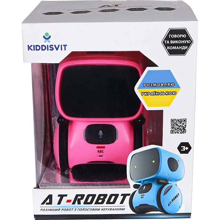 Інтерактивний робот з голосовим керуванням - AT-ROBOT (рожевий, озвуч.укр.)