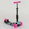 Самокат 5в1 26901 (1) Best Scooter, АБСТРАКЦИЯ, PU колеса, ПОДСВЕТКА КОЛЕС, в коробке