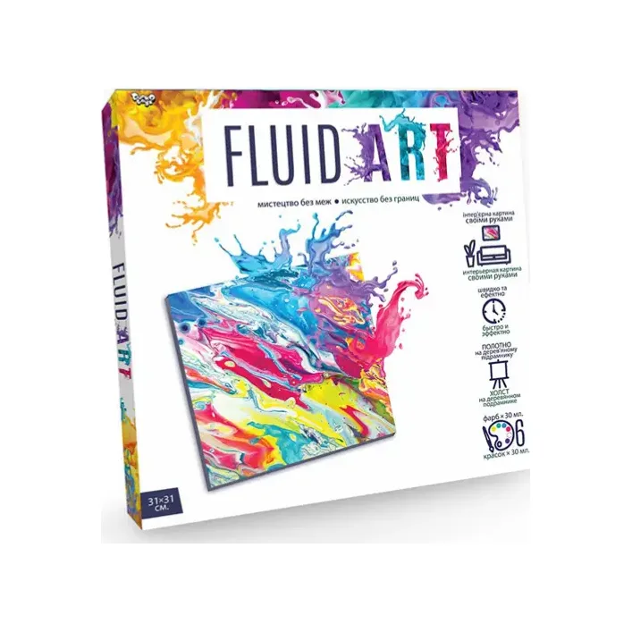 Креативна творчість "Fluid ART" FA-01-01,02,03,04,05 DANKO (Нас9303)