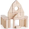 Деревянные кубики Guidecraft Unit Blocks Геометрические формы неокрашенные 84 эл. (G2121B)