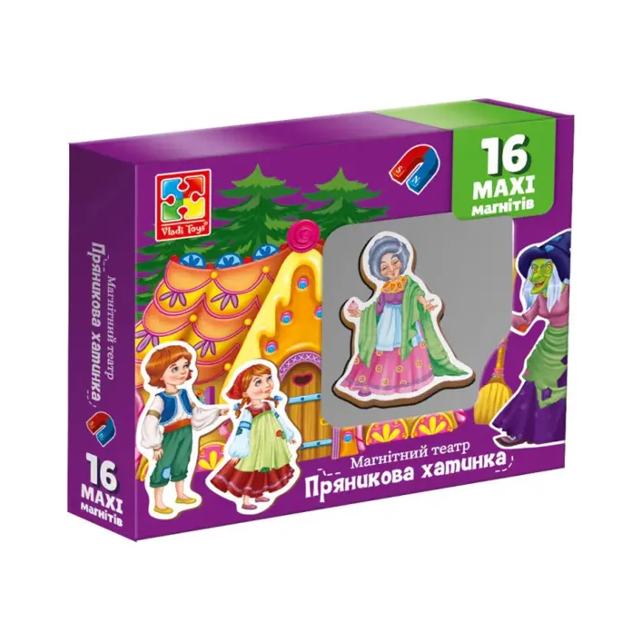 Настольная игра "Магнитный театр. Пряничная избушка" VT3206-54 VladiToys (Нас0654)