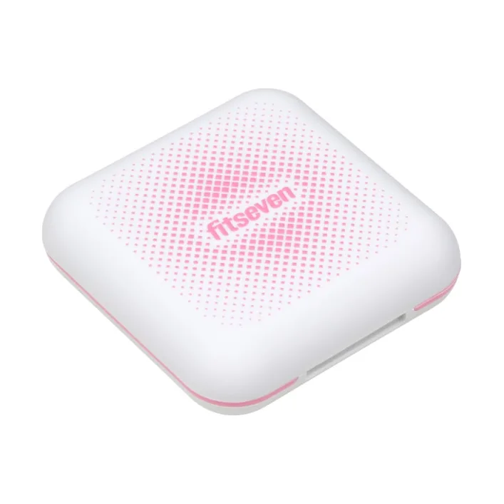 Кейс для капсул Fitseven UZSPACE TP005WP, белый с ромбами