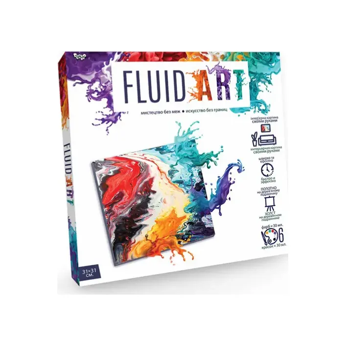 Креативна творчість "Fluid ART" FA-01-01,02,03,04,05 DANKO (Нас9303)
