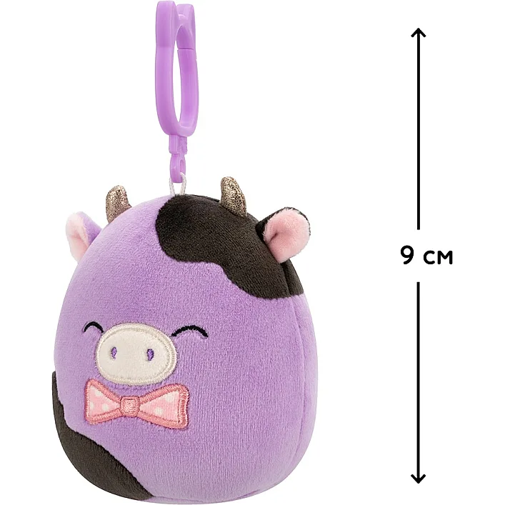Мягкая игрушка на клипсе Squishmallows – Коровка Алекси