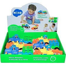 Набор машинок Hola Toys Бульдозер и трактор 6 шт. (326AB-6)