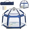Дитячий манеж MR 1512 Sapphire Blue 146×127×110 см