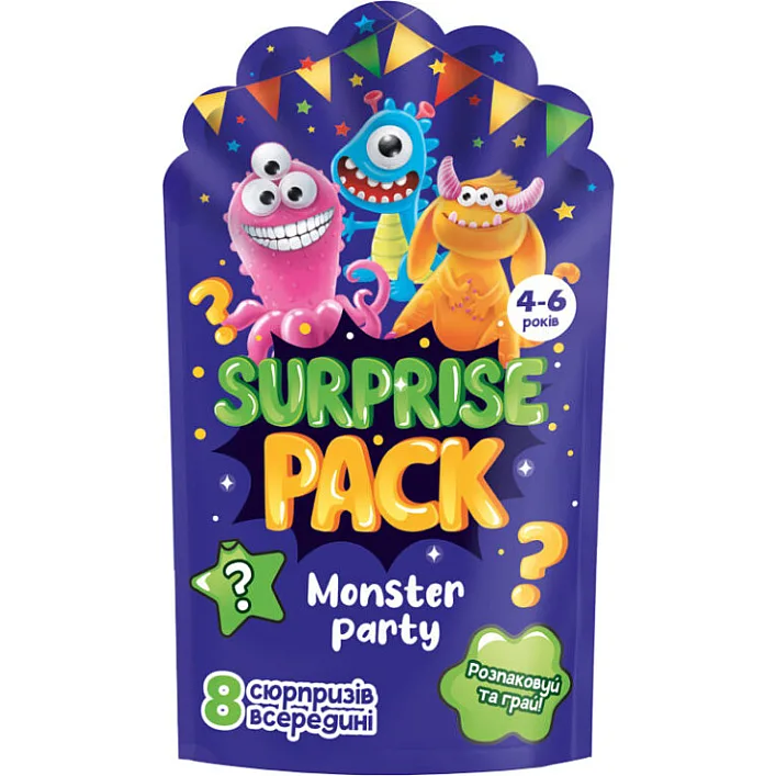 Набір сюрпризів Surprise pack "Monster party" Vladi Toys VT8080-03 Укр