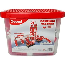 Конструктор "Пожежна частина" 013888/01 в пластиковому боксі, 248 деталей