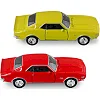 Автомодель - CHEVROLET CAMARO Z28 1968 (красный, желтый) TECHNODRIVE (Маш0384)