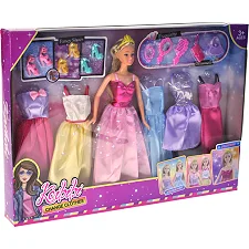 Лялька WG279 з гардеробом, в коробці р.45x5x32 см YG Toys