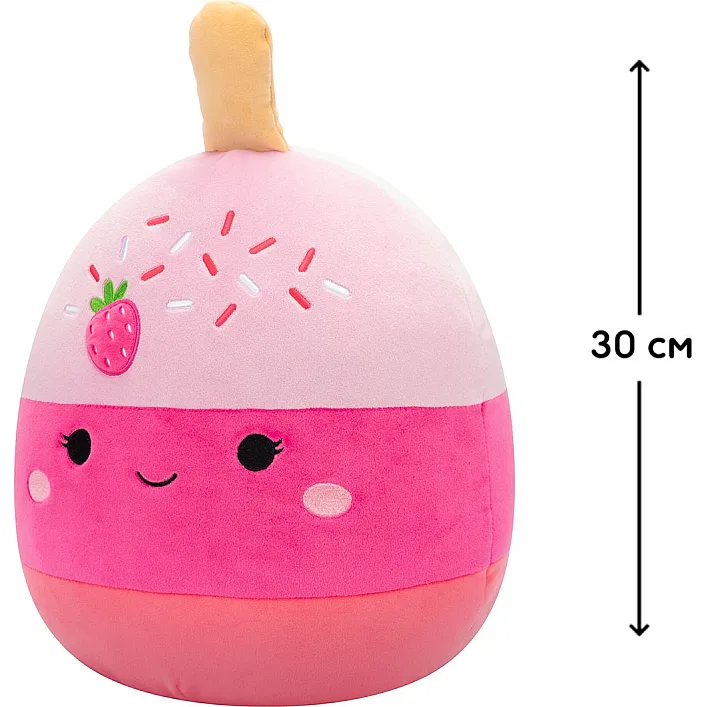 Мʼяка іграшка "Squishmallows: Клубничный Кейк-Поп Пама" (30 см)