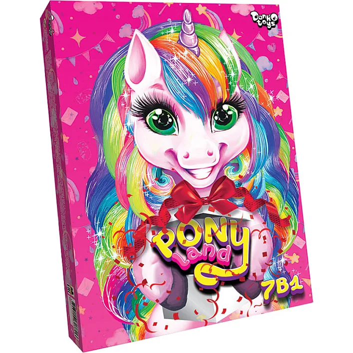 Детский набор креативного творчества "Pony Land " PL-01-01U, 7 в 1