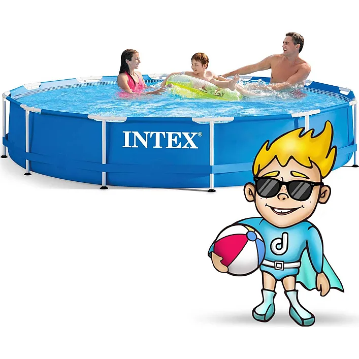 Бассейн каркасный 16в1 INTEX 28212, 366 x 76 см + машина для создания пузырей