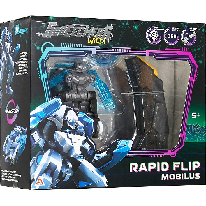 Игровой набор EU686102B SCREECHERS WILD! S5 L0.5 МОБИЛУС (запускник, машинка-трансформер) (Хло6295)