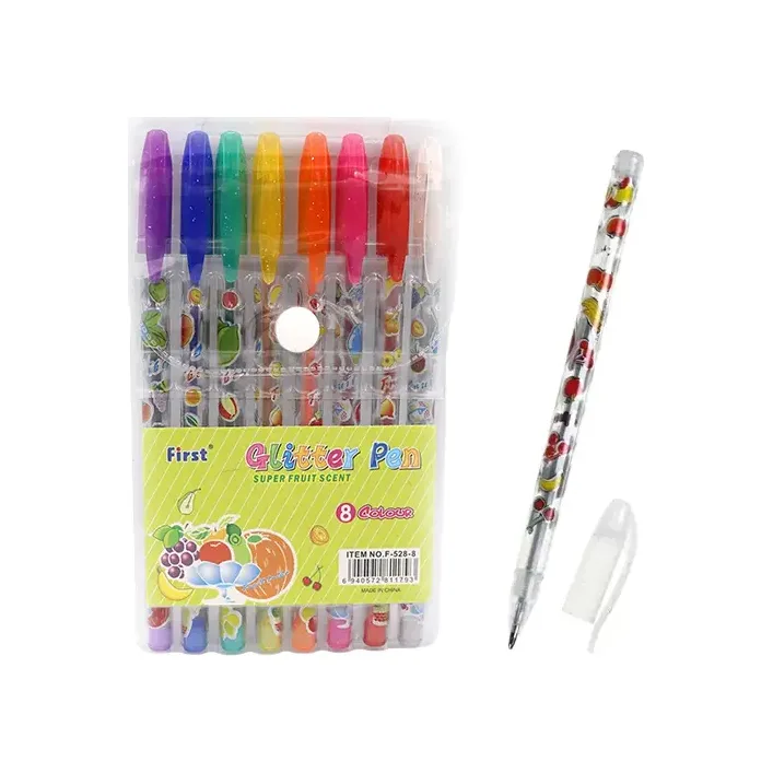 Набір гелевих ручок "Glitter pens" 8шт., PVC 528-8 (Кнц8757)