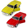 Автомодель - CHEVROLET CAMARO Z28 1968 (красный, желтый) TECHNODRIVE (Маш0384)