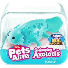 Интерактивная игрушка Аксолотль Pets & Robo Alive 9556B, бирюзовый